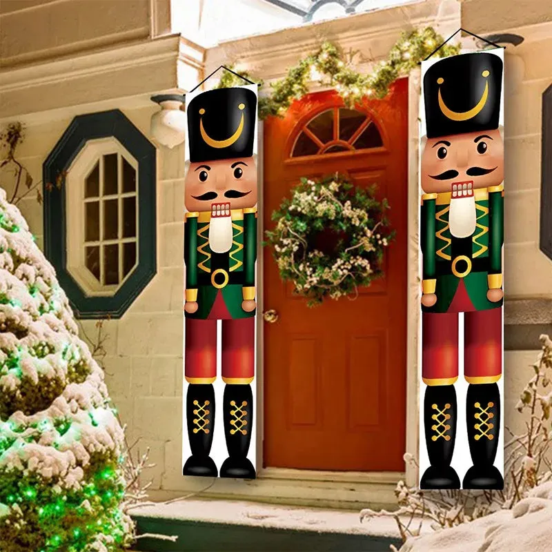 Christmas and New Year Door Banner Decoration