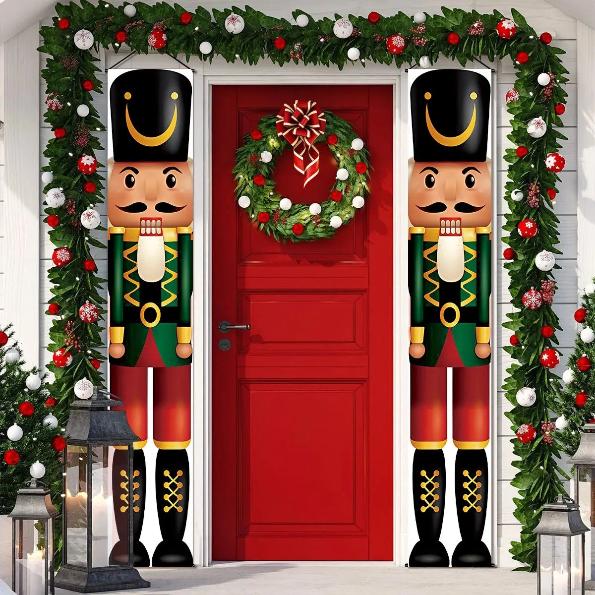 Christmas and New Year Door Banner Decoration
