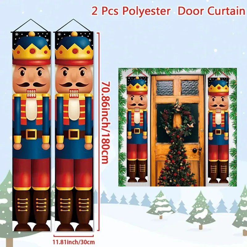 Christmas and New Year Door Banner Decoration