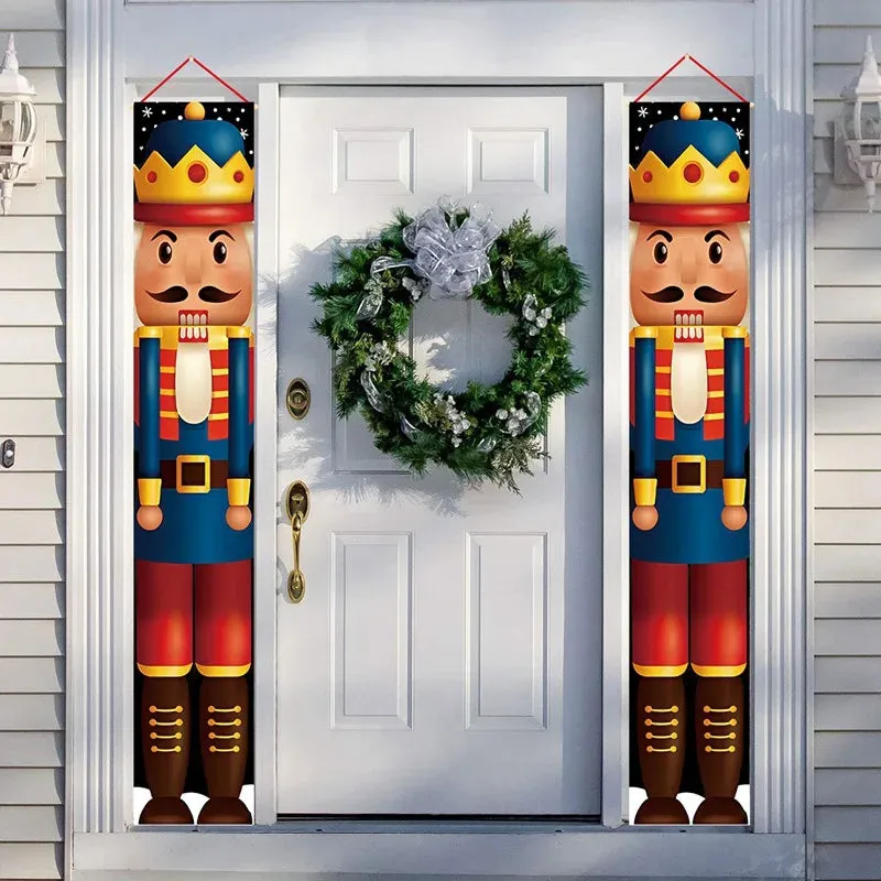 Christmas and New Year Door Banner Decoration