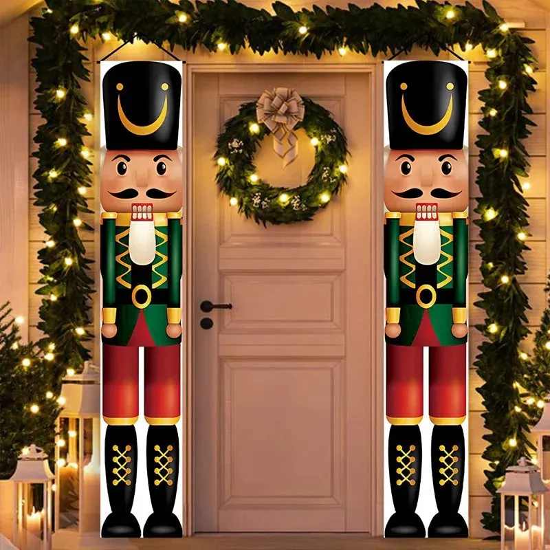 Christmas and New Year Door Banner Decoration