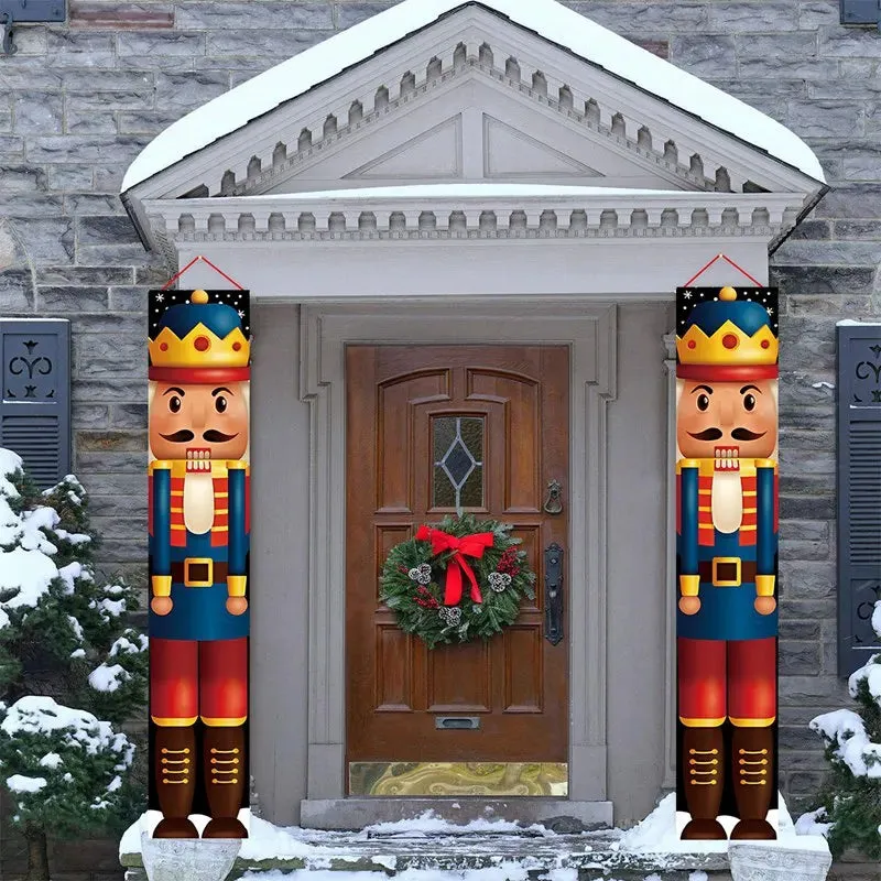 Christmas and New Year Door Banner Decoration