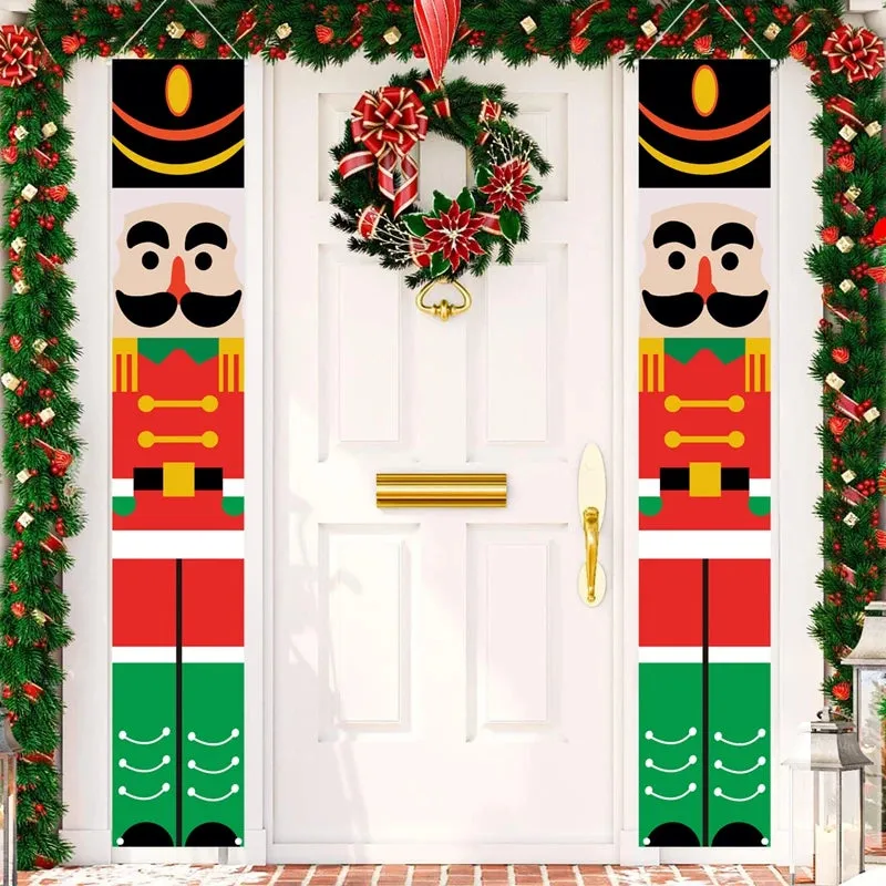 Christmas and New Year Door Banner Decoration