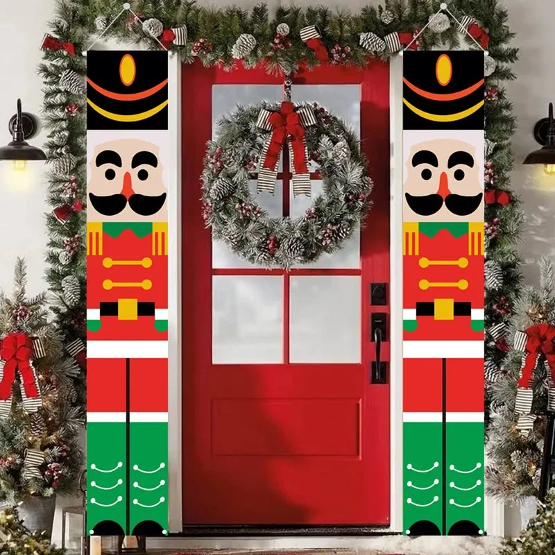 Christmas and New Year Door Banner Decoration