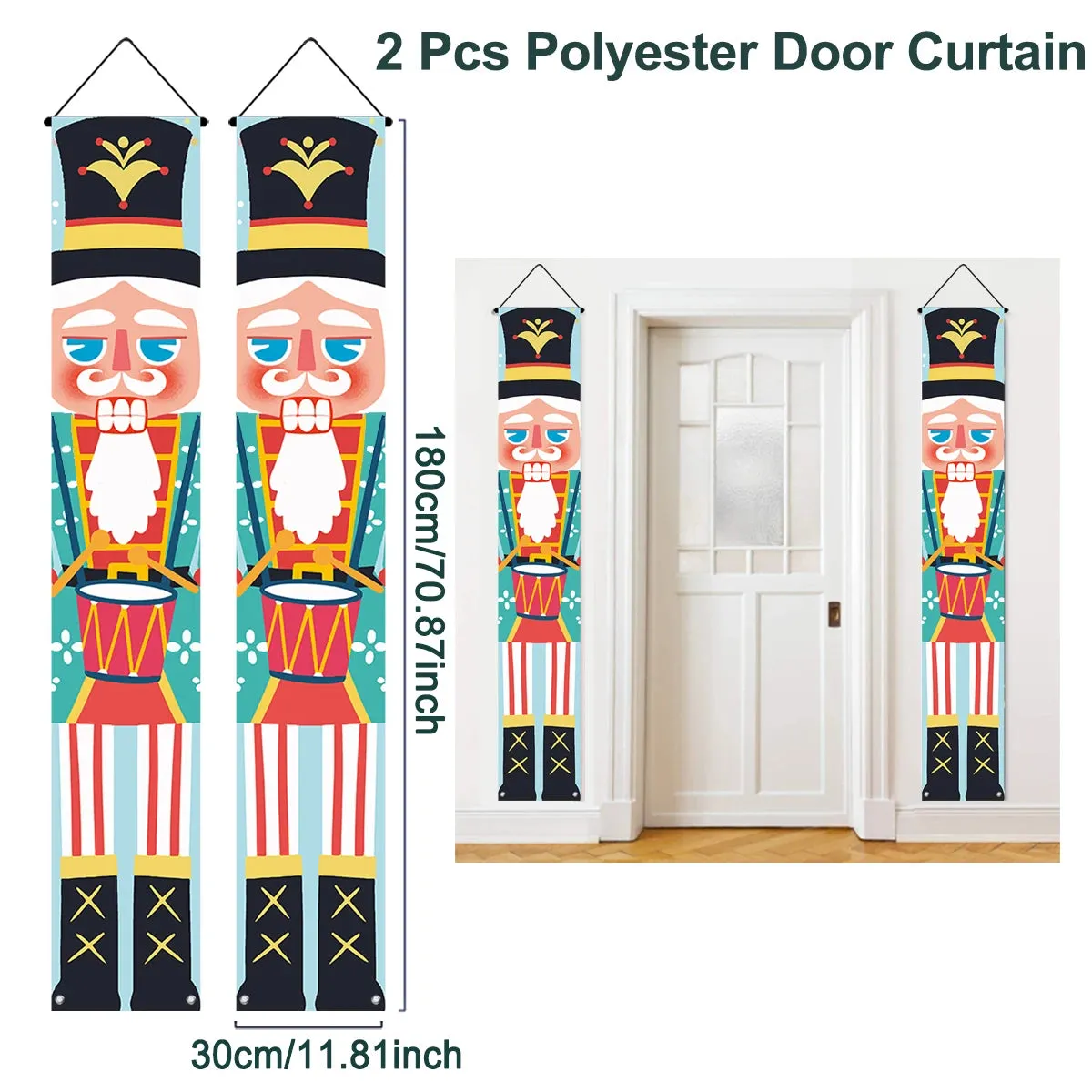 Christmas and New Year Door Banner Decoration