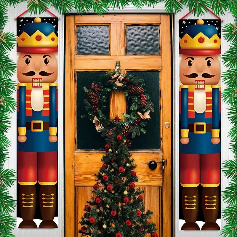 Christmas and New Year Door Banner Decoration