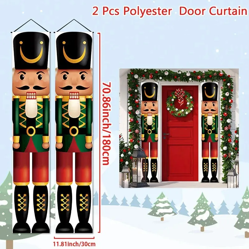 Christmas and New Year Door Banner Decoration